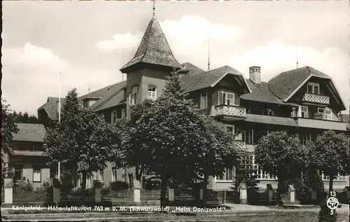 AK / Ansichtskarte Koenigsfeld Schwarzwald Heim Doniswald / Koenigsfeld im Schwarzwald /Schwarzwald-Baar-Kreis LKR