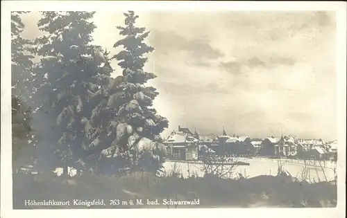 AK / Ansichtskarte Koenigsfeld Schwarzwald Winter / Koenigsfeld im Schwarzwald /Schwarzwald-Baar-Kreis LKR