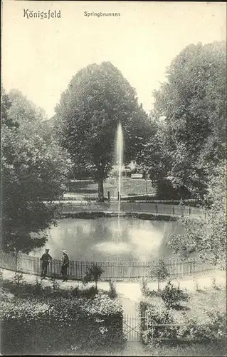 AK / Ansichtskarte Koenigsfeld Schwarzwald Springbrunnen Park / Koenigsfeld im Schwarzwald /Schwarzwald-Baar-Kreis LKR