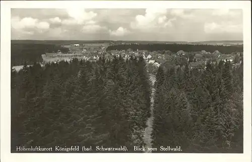 AK / Ansichtskarte Koenigsfeld Schwarzwald Stellwald / Koenigsfeld im Schwarzwald /Schwarzwald-Baar-Kreis LKR