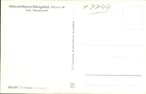 AK / Ansichtskarte Koenigsfeld Schwarzwald Schwarzwald / Koenigsfeld im Schwarzwald /Schwarzwald-Baar-Kreis LKR