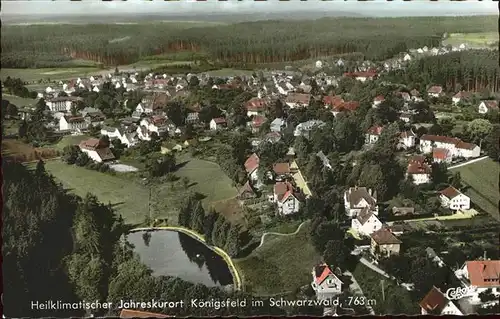 AK / Ansichtskarte Koenigsfeld Schwarzwald Flugaufnahme / Koenigsfeld im Schwarzwald /Schwarzwald-Baar-Kreis LKR