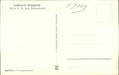 AK / Ansichtskarte Koenigsfeld Schwarzwald Luftkurort / Koenigsfeld im Schwarzwald /Schwarzwald-Baar-Kreis LKR