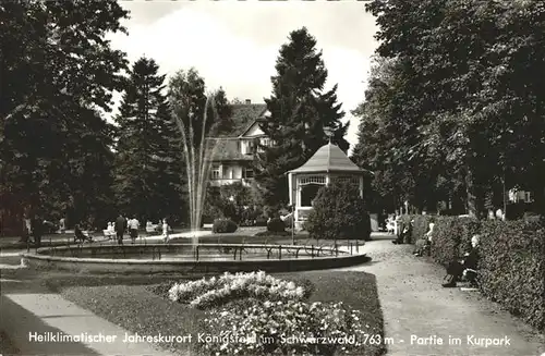 AK / Ansichtskarte Koenigsfeld Schwarzwald Kurpark / Koenigsfeld im Schwarzwald /Schwarzwald-Baar-Kreis LKR