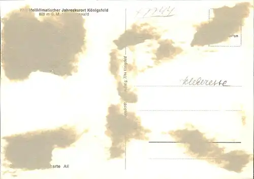 AK / Ansichtskarte Koenigsfeld Schwarzwald Tennisplatz / Koenigsfeld im Schwarzwald /Schwarzwald-Baar-Kreis LKR