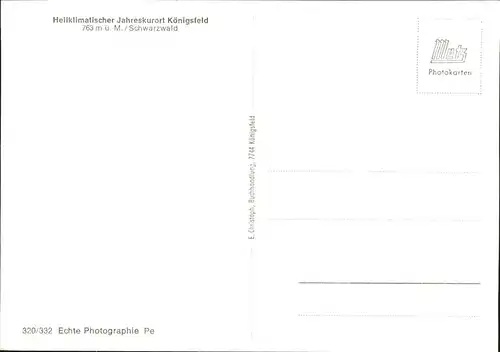 AK / Ansichtskarte Koenigsfeld Schwarzwald Jahreskurort / Koenigsfeld im Schwarzwald /Schwarzwald-Baar-Kreis LKR