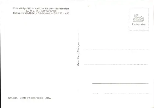 AK / Ansichtskarte Koenigsfeld Schwarzwald Garten / Koenigsfeld im Schwarzwald /Schwarzwald-Baar-Kreis LKR