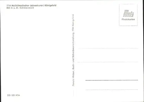AK / Ansichtskarte Koenigsfeld Schwarzwald  / Koenigsfeld im Schwarzwald /Schwarzwald-Baar-Kreis LKR