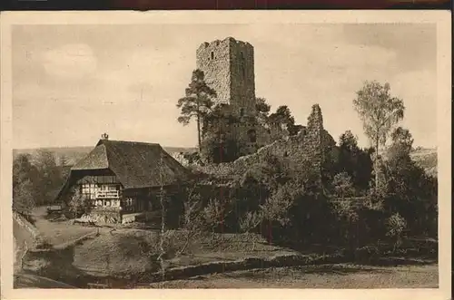 AK / Ansichtskarte Koenigsfeld Schwarzwald Ruine Waldau / Koenigsfeld im Schwarzwald /Schwarzwald-Baar-Kreis LKR