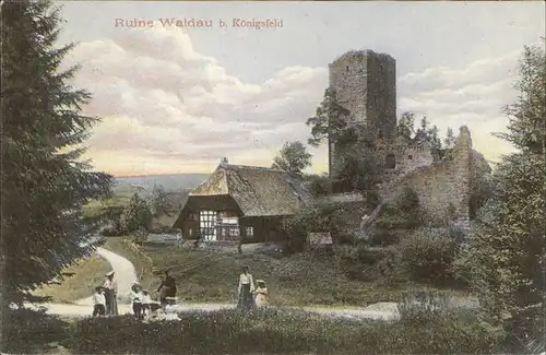 AK / Ansichtskarte Koenigsfeld Schwarzwald Ruine Waldau / Koenigsfeld im Schwarzwald /Schwarzwald-Baar-Kreis LKR