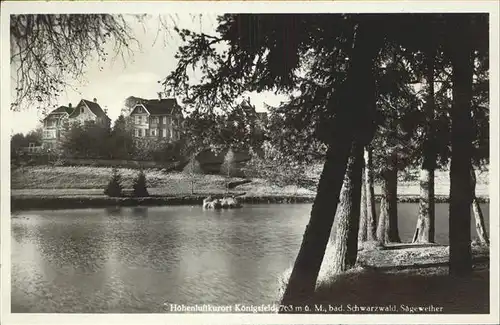 AK / Ansichtskarte Koenigsfeld Schwarzwald Saegeweiher / Koenigsfeld im Schwarzwald /Schwarzwald-Baar-Kreis LKR