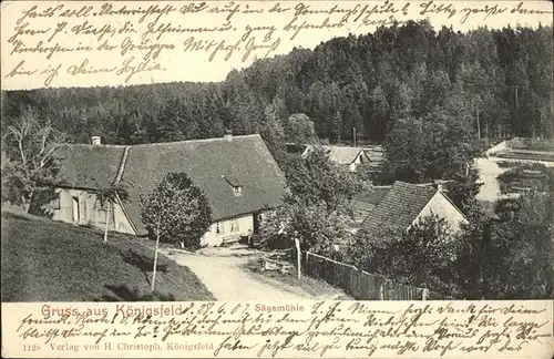 AK / Ansichtskarte Koenigsfeld Schwarzwald Saegemuehle / Koenigsfeld im Schwarzwald /Schwarzwald-Baar-Kreis LKR