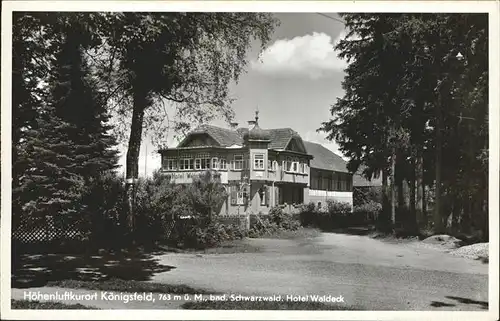 AK / Ansichtskarte Koenigsfeld Schwarzwald Hotel Waldeck / Koenigsfeld im Schwarzwald /Schwarzwald-Baar-Kreis LKR