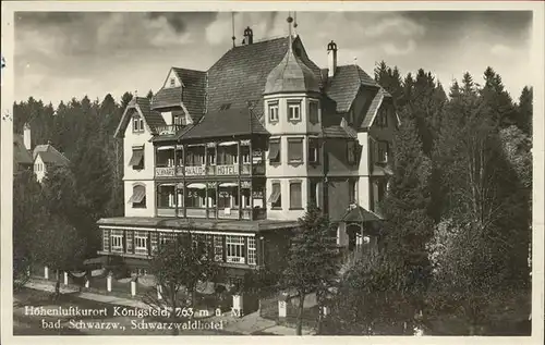 AK / Ansichtskarte Koenigsfeld Schwarzwald Schwarzwaldhotel / Koenigsfeld im Schwarzwald /Schwarzwald-Baar-Kreis LKR