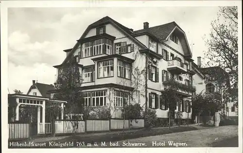 AK / Ansichtskarte Koenigsfeld Schwarzwald Hotel Wagner / Koenigsfeld im Schwarzwald /Schwarzwald-Baar-Kreis LKR