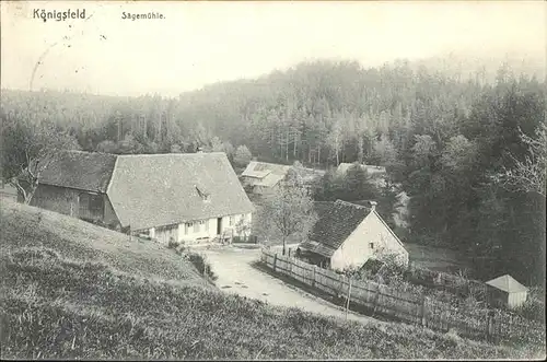 AK / Ansichtskarte Koenigsfeld Schwarzwald Saegemuehle / Koenigsfeld im Schwarzwald /Schwarzwald-Baar-Kreis LKR