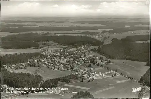 AK / Ansichtskarte Koenigsfeld Schwarzwald Flugaufnahme / Koenigsfeld im Schwarzwald /Schwarzwald-Baar-Kreis LKR