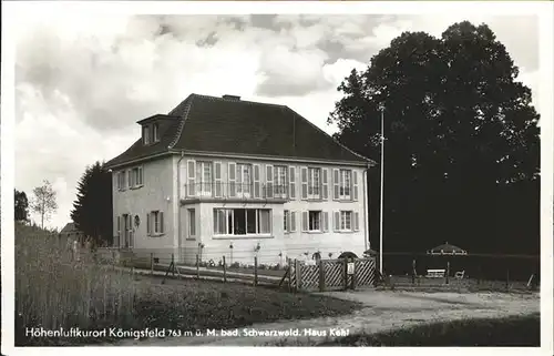AK / Ansichtskarte Koenigsfeld Schwarzwald Schwarzwald Haus Kehl / Koenigsfeld im Schwarzwald /Schwarzwald-Baar-Kreis LKR