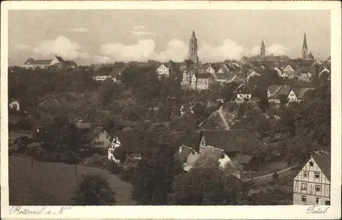 AK / Ansichtskarte Rottweil Neckar Panorama mit Kirchen Kat. Rottweil
