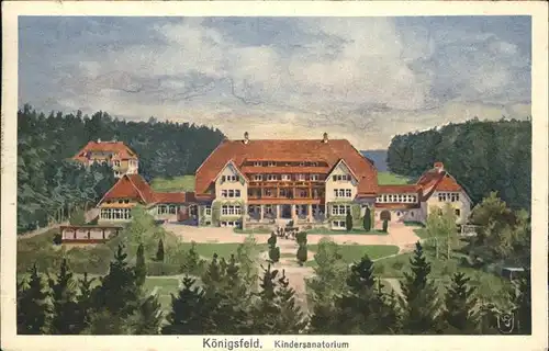 AK / Ansichtskarte Koenigsfeld Schwarzwald Kindersanatorium Kuenstlerkarte Kat. Koenigsfeld im Schwarzwald