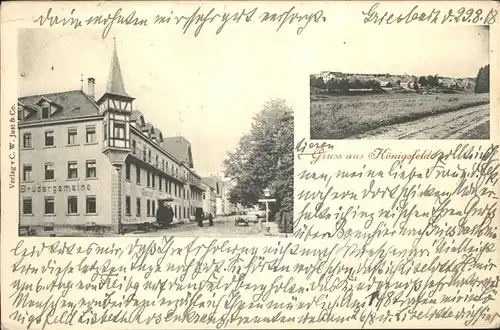 AK / Ansichtskarte Koenigsfeld Schwarzwald Gasthaus zur Bruedergemeine Kat. Koenigsfeld im Schwarzwald