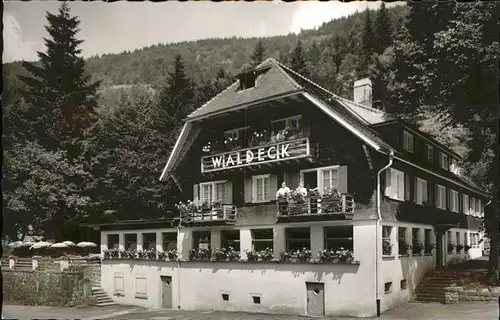 AK / Ansichtskarte Todtnau Schwarzwald Hotel Waldeck Martin Bernauer Kat. Todtnau