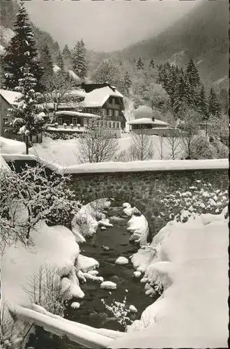 AK / Ansichtskarte Todtnau Schwarzwald Hotel Waldeck im Schnee Martin Bernauer Kat. Todtnau