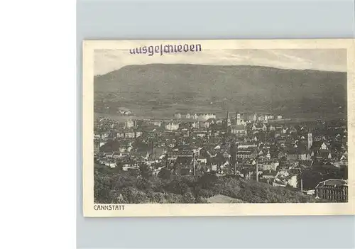 AK / Ansichtskarte Cannstatt Panorama Stempel auf AK Kat. Stuttgart