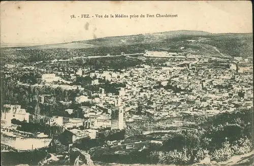 AK / Ansichtskarte Fez Fes Vue de la Medina prise du Fort Chardonnet / Fez /