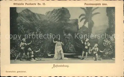 AK / Ansichtskarte Passionsspiele Oberammergau Auferstehung Postkarte Nr. 12 Kat. Events