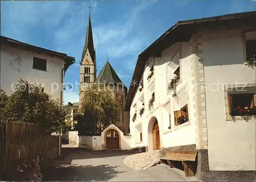 AK / Ansichtskarte Sta Maria Muestair Dorfpartie mit Kirche / Sta Maria Muestair /Bz. Inn