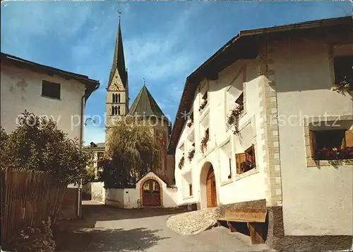 AK / Ansichtskarte Sta Maria Muestair Dorfpartie mit Kirche / Sta Maria Muestair /Bz. Inn