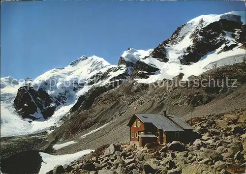 AK / Ansichtskarte Bovalhuette Piz Bernina und Piz Morteratsch / Morteratsch /Rg. Inn