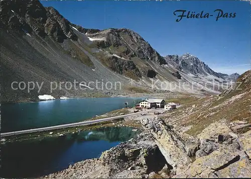 AK / Ansichtskarte Flueelapass Hospiz mit Schwarzsee und Schottensee /  /