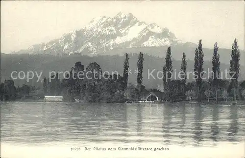 AK / Ansichtskarte Vierwaldstaettersee SZ mit Pilatus / Brunnen /Bz. Schwyz