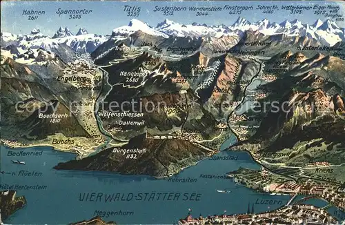 AK / Ansichtskarte Vierwaldstaettersee SZ Panorama / Brunnen /Bz. Schwyz