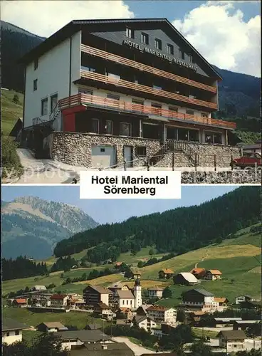 AK / Ansichtskarte Soerenberg LU Hotel Mariental Ortsansicht / Soerenberg /Bz. Entlebuch