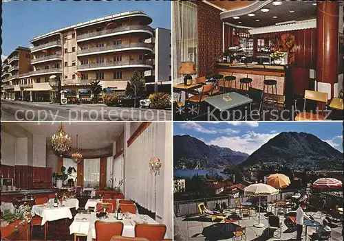 AK / Ansichtskarte Lugano TI Hotel Restaurant Minerva Kat. Lugano