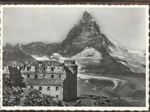 AK / Ansichtskarte Zermatt VS Blick vom Gornergrat zum Matterhorn Kat. Zermatt