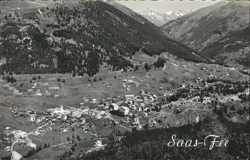 AK / Ansichtskarte Saas Fee Bietschhorn Kat. Saas Fee