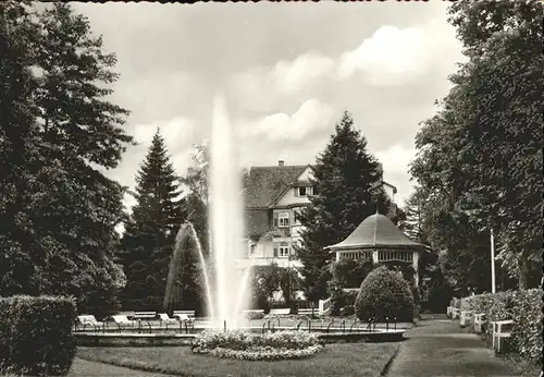 AK / Ansichtskarte Koenigsfeld Schwarzwald Kurpark Springbrunnen Pavillon