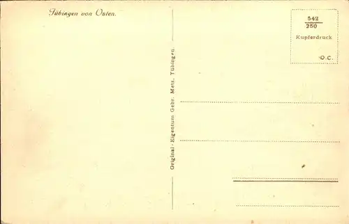 AK / Ansichtskarte Tuebingen Blick ueber die Stadt von Osten Neckar Schloss / Tuebingen /Tuebingen LKR