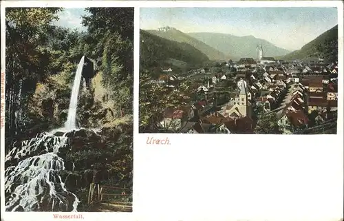 AK / Ansichtskarte pw34660 Urach Bad Teilansicht Wasserfall Kategorie.  Alte Ansichtskarten