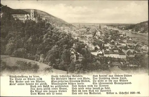 AK / Ansichtskarte Heidelberg Neckar Panorama Schloss