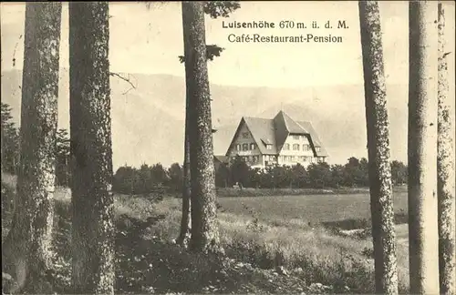 AK / Ansichtskarte Guenterstal Freiburg Luisenhoehe / Freiburg im Breisgau /Breisgau-Hochschwarzwald LKR
