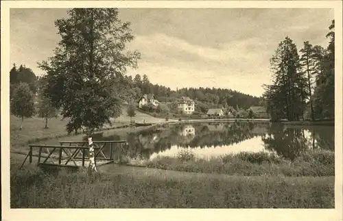 AK / Ansichtskarte Koenigsfeld Schwarzwald Saegeweiher / Koenigsfeld im Schwarzwald /Schwarzwald-Baar-Kreis LKR