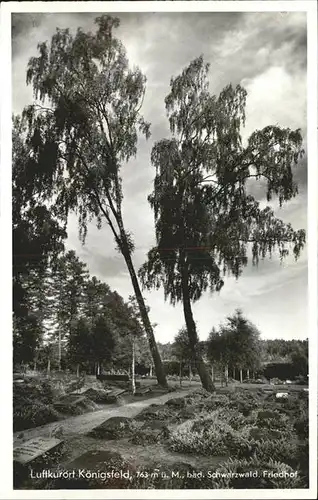 AK / Ansichtskarte Koenigsfeld Schwarzwald Friedhof / Koenigsfeld im Schwarzwald /Schwarzwald-Baar-Kreis LKR