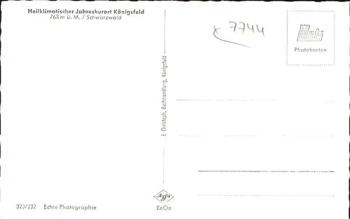 AK / Ansichtskarte Koenigsfeld Schwarzwald  / Koenigsfeld im Schwarzwald /Schwarzwald-Baar-Kreis LKR