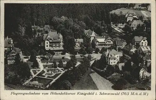 AK / Ansichtskarte Koenigsfeld Schwarzwald Flugaufnahme / Koenigsfeld im Schwarzwald /Schwarzwald-Baar-Kreis LKR