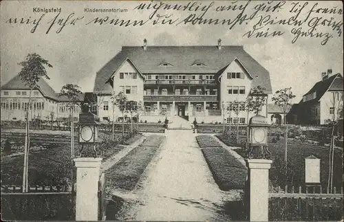 AK / Ansichtskarte Koenigsfeld Schwarzwald Kindersanatorium / Koenigsfeld im Schwarzwald /Schwarzwald-Baar-Kreis LKR